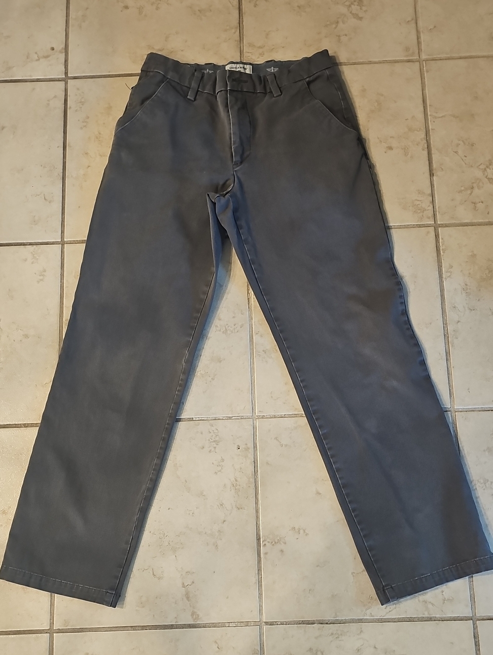 Dockers Straight Fit Gray Casual Pants